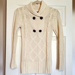Cream Cable Knit Sweater
